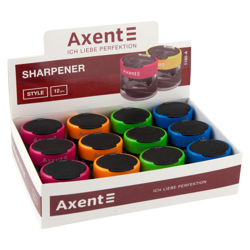 Pencil sharpener Axent Style 1160-A, assorted colors