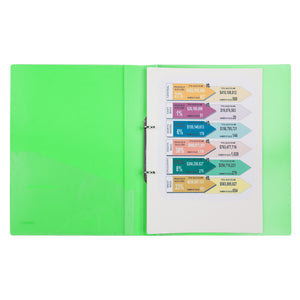 2-rings folder Axent 1207-26-A, 25 mm, A4, green