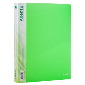 4-rings folder Axent 1208-26-A, 35 mm, A4, transparent green