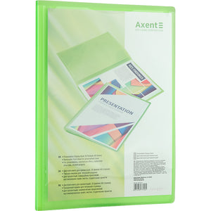 Display-book Axent 1020-26-A, 20 files, A4, green