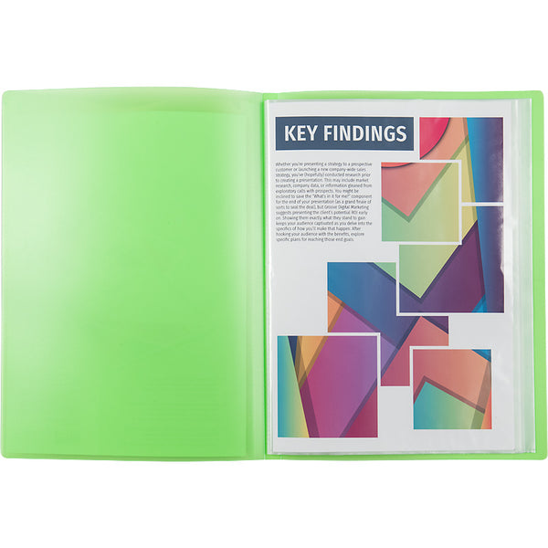 Display-book Axent 1020-26-A, 20 files, A4, green