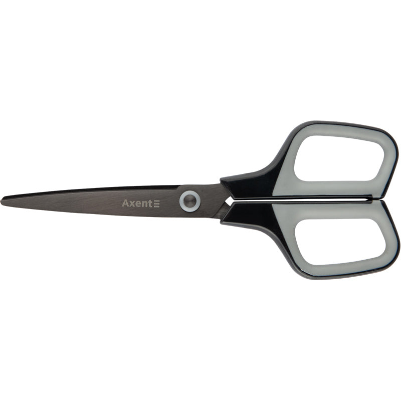Office scissors Axent Titanium 6306-03-A, 19 cm, graphite-grey