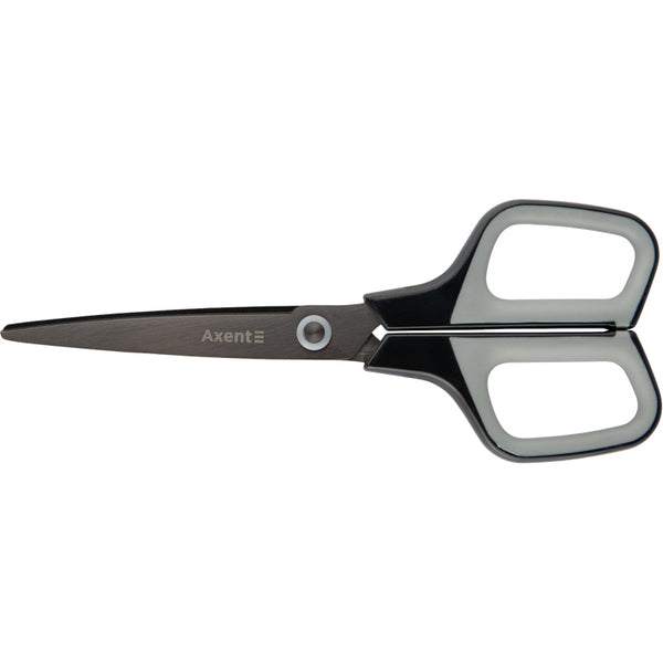 Office scissors Axent Titanium 6306-03-A, 19 cm, graphite-grey