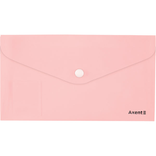 Folder with button Axent Pastelini 1414-10-A, DL, pink
