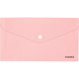 Folder with button Axent Pastelini 1414-10-A, DL, pink