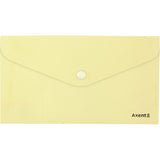 Folder with button Axent Pastelini 1414-08-A, DL, yellow