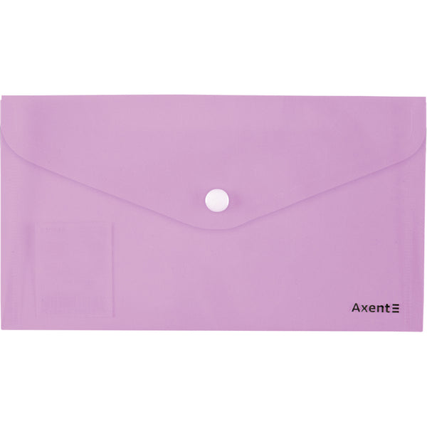 Folder with button Axent Pastelini 1414-36-A, DL, lilac