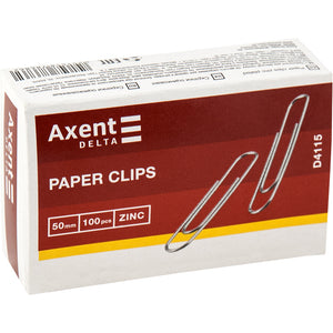 Zinc paper clip Delta D4115, 25 mm, 100 pcs