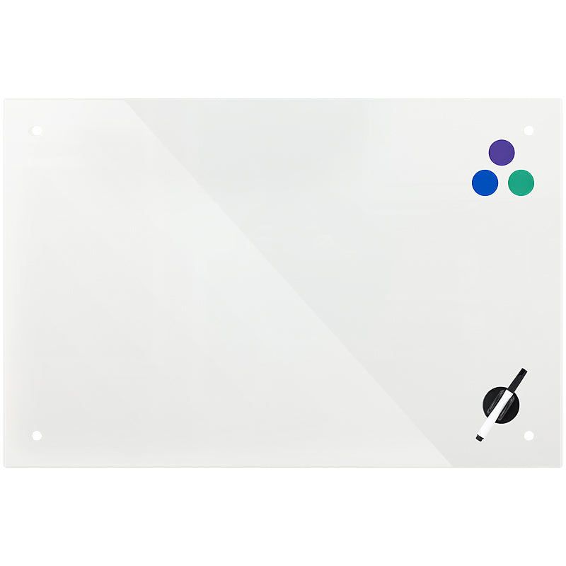 Magnetic Tempered Glass Board Axent 9616-21-A, 90x120, white