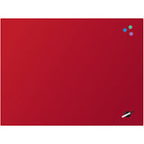Magnetic Tempered Glass Board Axent 9616-06-A, 90x120, red