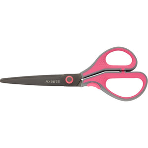 Office scissors Axent Titanium Lite 6406-02-A, 19 cm, grey-pink