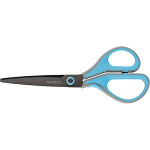 Office scissors Axent Titanium Lite 6406-05-A, 19 cm, grey-blue
