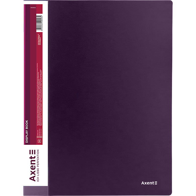 Display-book Axent 1010-11-A, A4, 10 files, dusty violet