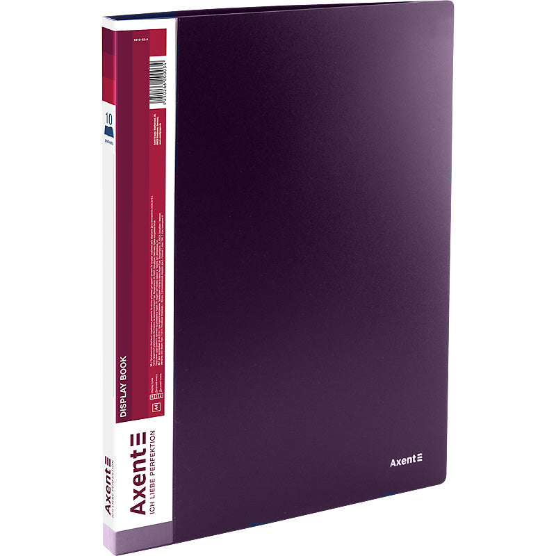 Display-book Axent 1010-11-A, A4, 10 files, dusty violet