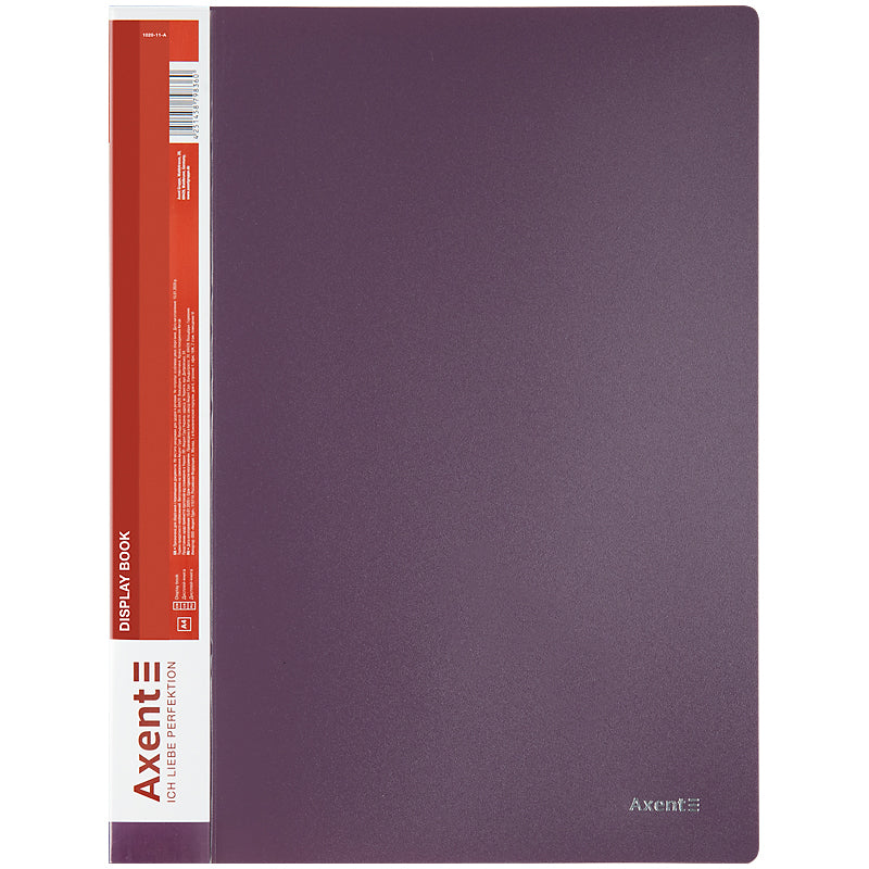Display-book Axent 1020-11-A, A4, 20 files dusty violet