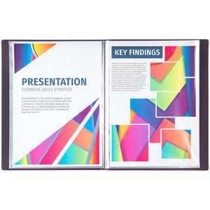 Display-book Axent 1020-11-A, A4, 20 files dusty violet