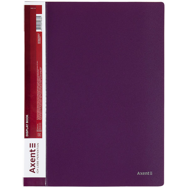 Display-book Axent 1030-11-A, A4, 30 files, dusty violet