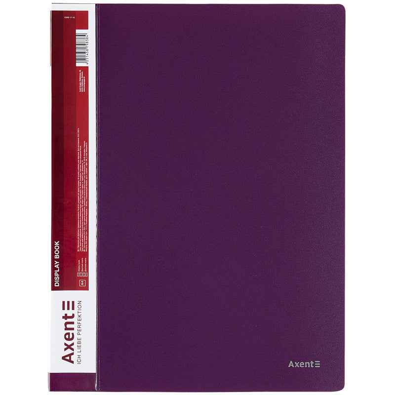 Display-book Axent 1040-11-A, A4, 40 files, dusty violet
