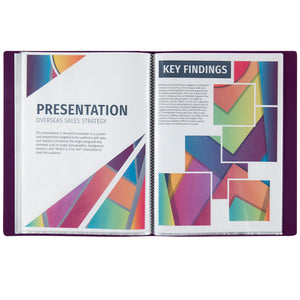 Display-book Axent 1040-11-A, A4, 40 files, dusty violet