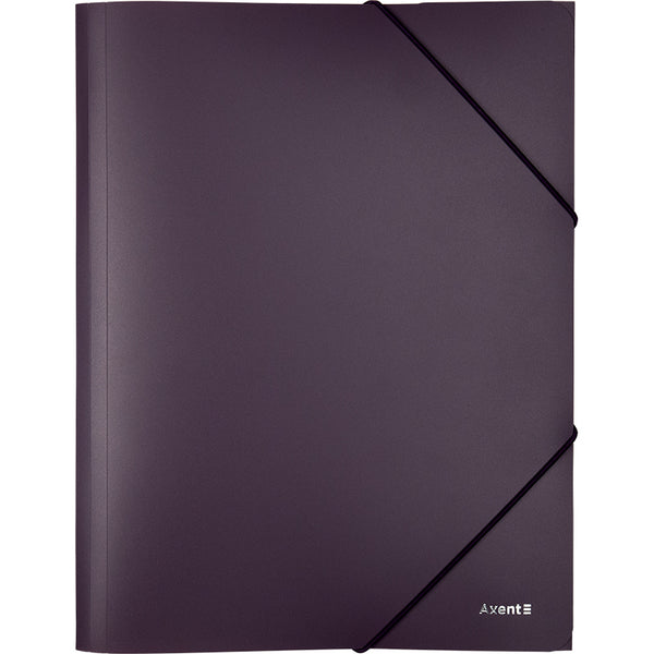 Folder with elastic bands Axent 1508-05-A, A4, dusty violet