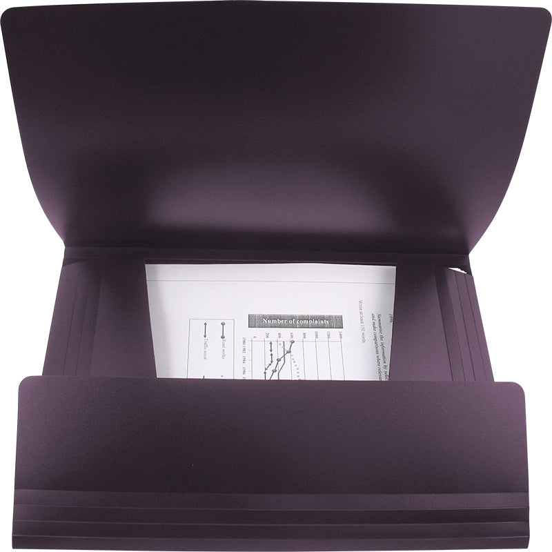 Folder with elastic bands Axent 1508-05-A, A4, dusty violet