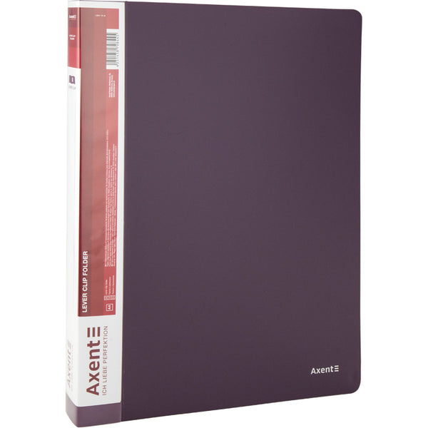 Folder with a hold down clip Axent 1301-11-A, A4, dusty violet
