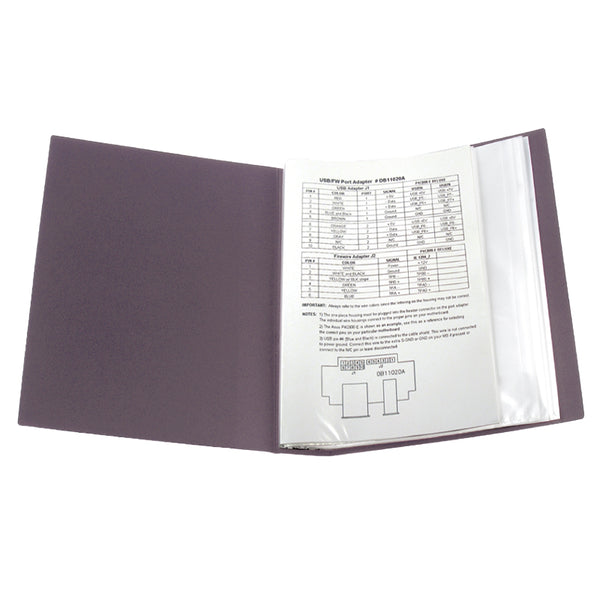 Display-book Axent 1280-11-A, A4, 80 files, dusty violet