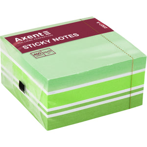 Sticky notes Axent 2327-71-A, 75x75 mm, 400 sheets, pastel green