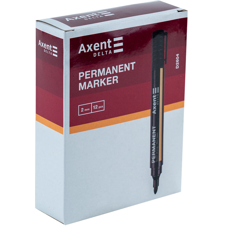 Marker Delta Permanent Standard D2604, 2 mm, round, black