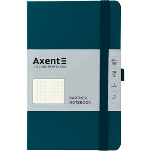 Notebook Axent Partner 8201-31-A, A5-, 125x195 mm, 96 sheets, squared, hard cover, malachite