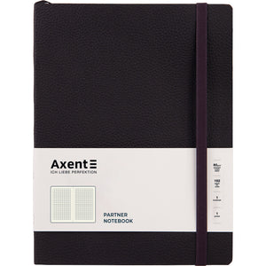 Notes Axent Partner Soft L 8615-01-A,190*250, 96 kartek, kratka, czarny