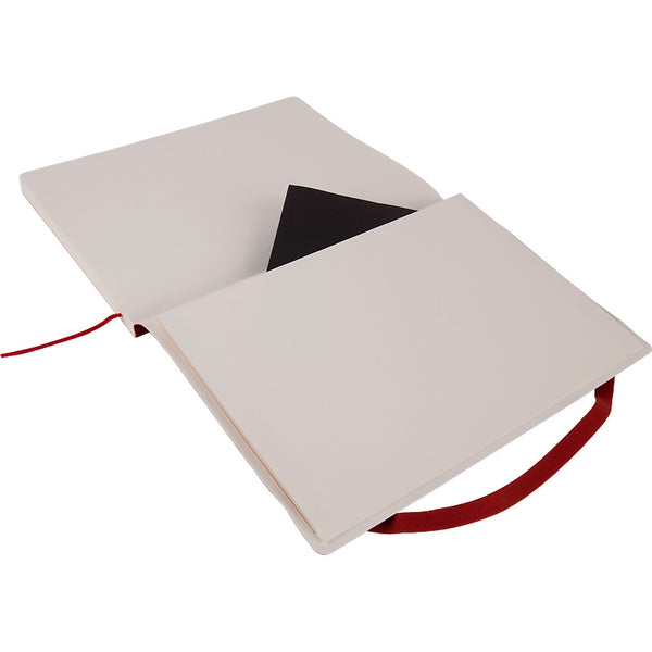 Notes Axent Partner Soft L 8615-06-A,190*250, 96 kartek, kratka, czerwony