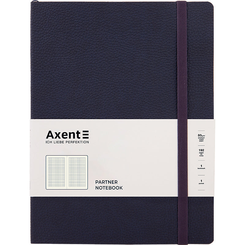 Notes Axent Partner Soft L 8615-02-A,190*250, 96 kartek, kratka, niebieski