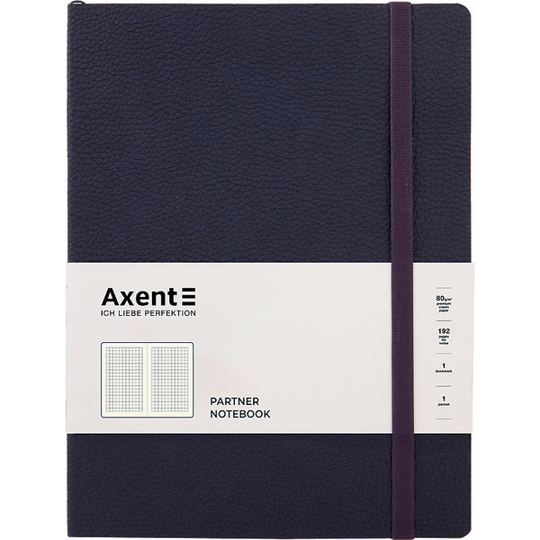 Notes Axent Partner Soft L 8615-02-A,190*250, 96 kartek, kratka, niebieski