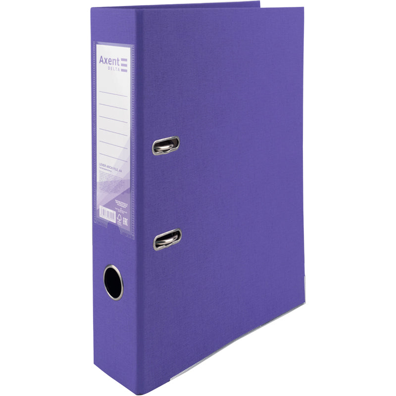 Segregator biurowy dwustronny Delta D1712-11P, A4, 7,5 cm, po rozłożeniu, fioletowy