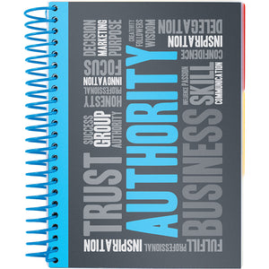 Notebook with dividers Axent 8405-05-A, А5, 120 sheets, squared, light blue