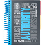 Notebook with dividers Axent 8405-05-A, А5, 120 sheets, squared, light blue