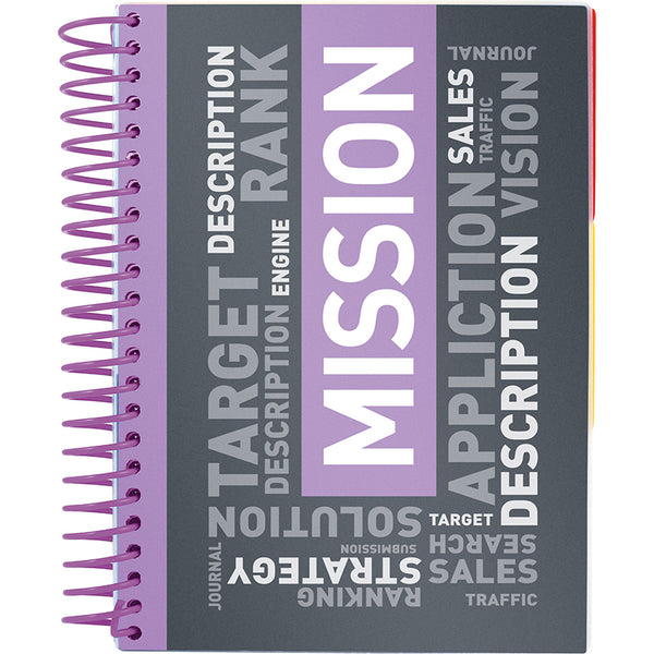 Notebook with dividers Axent 8405-07-A, А5, 120 sheets, squared, purple