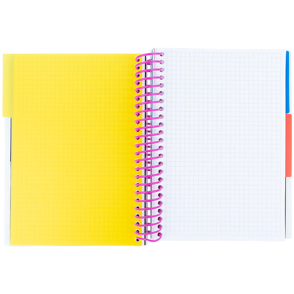 Notebook with dividers Axent 8405-07-A, А5, 120 sheets, squared, purple