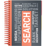 Notebook with dividers Axent 8405-08-A, А5, 120 sheets, squared, red