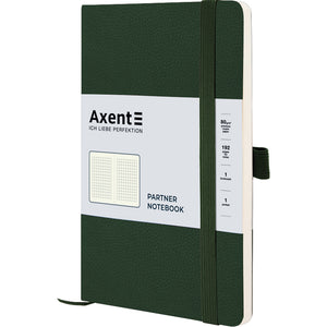 Notes Axent Partner Soft Skin 8616-23-A,125*195, 96 kartek, kratka, ciemnozielony