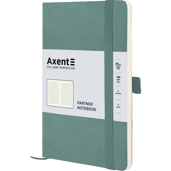Notes Axent Partner Soft Skin 8616-48-A,125*195, 96 kartek, kratka, szaro-lazurowy