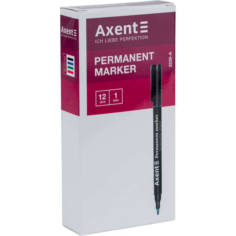 Marker Axent Permanent 2535-06-A, 1 mm, round, red