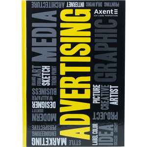 Notes Axent Colors 8421-06-A, А4, 80 kartek, kratka, żółty