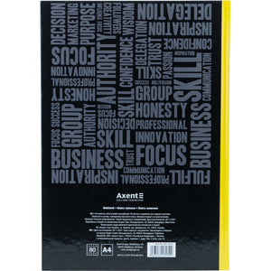 Notes Axent Colors 8421-06-A, А4, 80 kartek, kratka, żółty