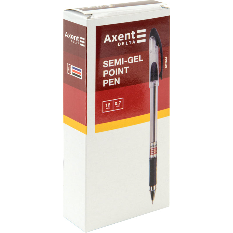 Semi-gel pen Delta DB2062-01, 0.7 mm, black