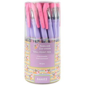 Ballpoint pen Axent Koala & ice cream AB1049-32-A, 0,5 mm, blue