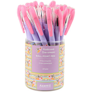 Ballpoint pen Axent Koala & ice cream AB1049-32-A, 0,5 mm, blue