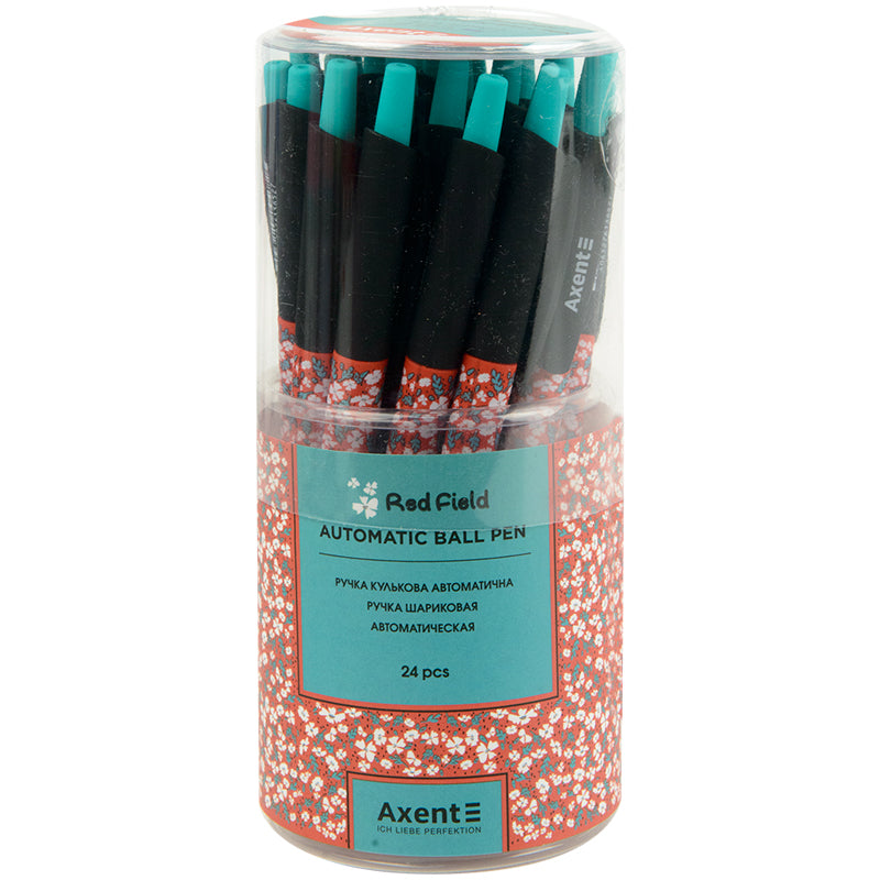 Ballpoint pen Axent Red field AB1090-32-A, retractable, blue