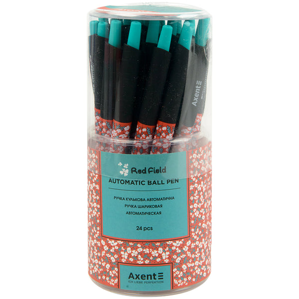 Ballpoint pen Axent Red field AB1090-32-A, retractable, blue